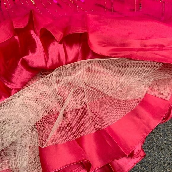 Sweet & Shining Strapless Sequins & Beads Party Dress - Picture 16 of 16